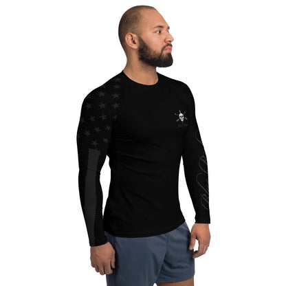 USA Skull logo - Black - Rash Guard